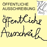 Klausens Konkrete Poesie "Öffentliche Ausschreibung"