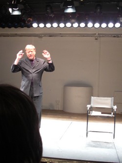 Klausens SERIELLO Claus Peymann in Bonn in der Werkstatt Theater Bonn am Freitag, 13.3.2009 und er liest aus "Peymann von A-Z"