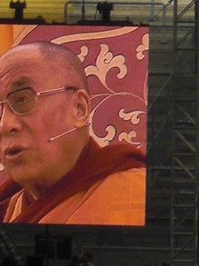 Klausens SERIELLO Der Dalai Lama in Frankfurt 30.7.2009 Commerzbank Arena