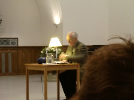 Foto Seriello von KLAUSENS von Dieter Wellershoff am 26.5.2010 in der Lutherkirche in Bonn, Lesung aus "Der Himmel ist kein Ort"