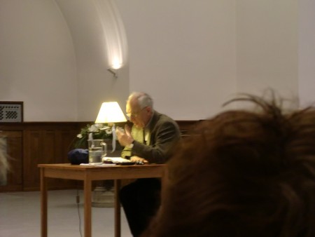 Foto Seriello von KLAUSENS von Dieter Wellershoff am 26.5.2010 in der Lutherkirche in Bonn, Lesung aus "Der Himmel ist kein Ort"