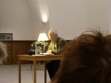 Foto Seriello von KLAUSENS von Dieter Wellershoff am 26.5.2010 in der Lutherkirche in Bonn, Lesung aus "Der Himmel ist kein Ort"