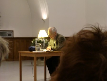 Foto Seriello von KLAUSENS von Dieter Wellershoff am 26.5.2010 in der Lutherkirche in Bonn, Lesung aus "Der Himmel ist kein Ort"