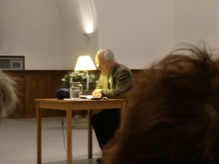 Foto Seriello von KLAUSENS von Dieter Wellershoff am 26.5.2010 in der Lutherkirche in Bonn, Lesung aus "Der Himmel ist kein Ort"