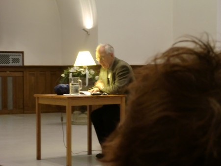 Foto Seriello von KLAUSENS von Dieter Wellershoff am 26.5.2010 in der Lutherkirche in Bonn, Lesung aus "Der Himmel ist kein Ort"