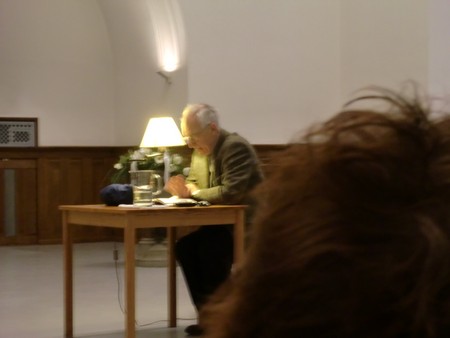 Foto Seriello von KLAUSENS von Dieter Wellershoff am 26.5.2010 in der Lutherkirche in Bonn, Lesung aus "Der Himmel ist kein Ort"