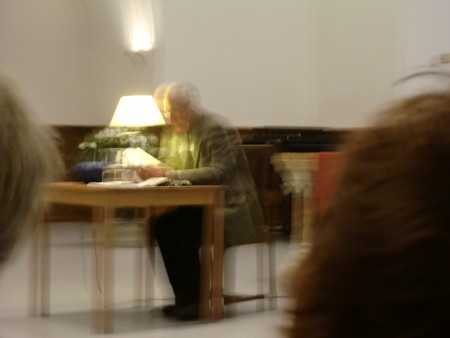 Foto Seriello von KLAUSENS von Dieter Wellershoff am 26.5.2010 in der Lutherkirche in Bonn, Lesung aus "Der Himmel ist kein Ort"