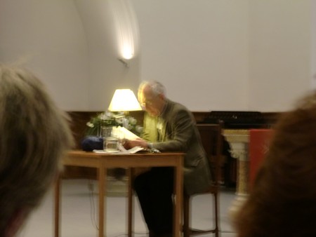 Foto Seriello von KLAUSENS von Dieter Wellershoff am 26.5.2010 in der Lutherkirche in Bonn, Lesung aus "Der Himmel ist kein Ort"