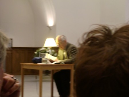 Foto Seriello von KLAUSENS von Dieter Wellershoff am 26.5.2010 in der Lutherkirche in Bonn, Lesung aus "Der Himmel ist kein Ort"