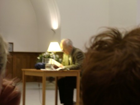 Foto Seriello von KLAUSENS von Dieter Wellershoff am 26.5.2010 in der Lutherkirche in Bonn, Lesung aus "Der Himmel ist kein Ort"