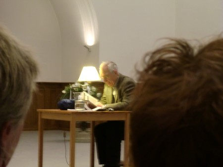 Foto Seriello von KLAUSENS von Dieter Wellershoff am 26.5.2010 in der Lutherkirche in Bonn, Lesung aus "Der Himmel ist kein Ort"