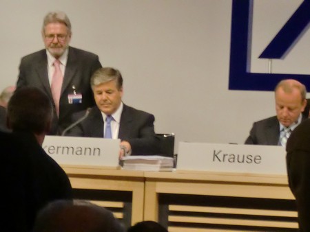 Klausens Foto zu SERIELLO Foto Dr. Josef Ackermann zu Hauptversammlung Deutsche Bank AG 27-5-2010 Frankfurt Festhalle