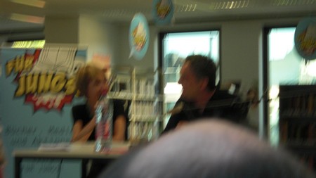 Klausens Foto SERIELLO Feridun Zaimoglu (und Maren Jungclaus) Lesung 15.7.2010 Rheydt, Mnchengladbach-Rheydt, Stadtbibliothek, Literarischer Sommer,