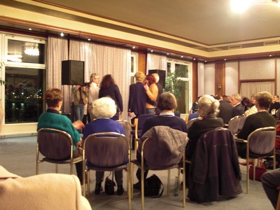 KLAUSENS Foto: Gesine Schwan und Andre Nahles in Bad Breisig Hotel "Vier Jahreszeiten" am 18.2.2009 Brgermpfang SPD