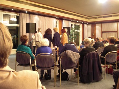 KLAUSENS Foto: Gesine Schwan und Andre Nahles in Bad Breisig Hotel "Vier Jahreszeiten" am 18.2.2009 Brgermpfang SPD