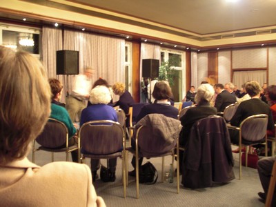 KLAUSENS Foto: Gesine Schwan und Andre Nahles in Bad Breisig Hotel "Vier Jahreszeiten" am 18.2.2009 Brgermpfang SPD