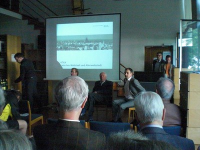 Foto KLAUSENS von Prof. Gottfried Bhm, ARCHITEKT, in Kln, Museum fr Angewandte Kunst, am 26.4.2009, Matinee, zum Ende der Ausstellung ber Bhm