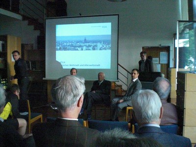 Foto KLAUSENS von Prof. Gottfried Bhm, ARCHITEKT, in Kln, Museum fr Angewandte Kunst, am 26.4.2009, Matinee, zum Ende der Ausstellung ber Bhm