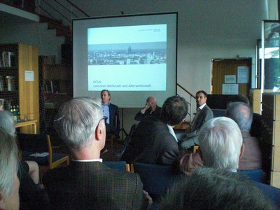 Foto KLAUSENS von Prof. Gottfried Bhm, ARCHITEKT, in Kln, Museum fr Angewandte Kunst, am 26.4.2009, Matinee, zum Ende der Ausstellung ber Bhm