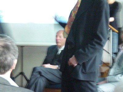 Foto KLAUSENS von Prof. Gottfried Bhm, ARCHITEKT, in Kln, Museum fr Angewandte Kunst, am 26.4.2009, Matinee, zum Ende der Ausstellung ber Bhm