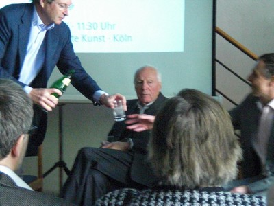 Foto KLAUSENS von Prof. Gottfried Bhm, ARCHITEKT, in Kln, Museum fr Angewandte Kunst, am 26.4.2009, Matinee, zum Ende der Ausstellung ber Bhm