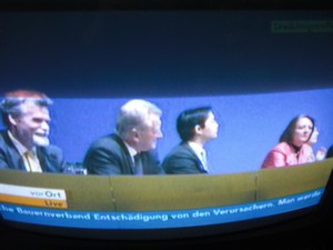 Guido Westerwelle am 6.11.2011 bei seiner Rede in Stuttgart Dreikönigstreffen - Foto Klausens vom Fernseher LIVE