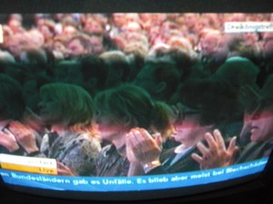 Guido Westerwelle am 6.11.2011 bei seiner Rede in Stuttgart Dreikönigstreffen - Foto Klausens vom Fernseher LIVE