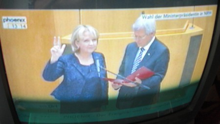 Klausens Foto SERIELLO Hannelore Kraft 14.7.2010 Wahl zur Ministerprsidentin NRW (zwei Wahlgnge) plus Amtseid