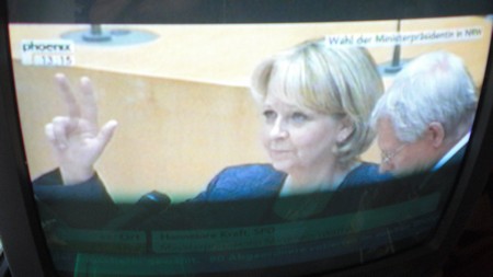 Klausens Foto SERIELLO Hannelore Kraft 14.7.2010 Wahl zur Ministerprsidentin NRW (zwei Wahlgnge) plus Amtseid