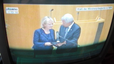 Klausens Foto SERIELLO Hannelore Kraft 14.7.2010 Wahl zur Ministerprsidentin NRW (zwei Wahlgnge) plus Amtseid