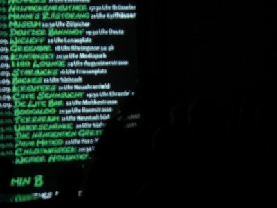 SERIELLO von KLAUSENS zu HERR MEYER am 5.1.2009 bei PECHA KUCHA in Köln im ATELIER COLONIA in der Körnerstr.