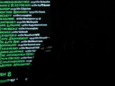 SERIELLO von KLAUSENS zu HERR MEYER am 5.1.2009 bei PECHA KUCHA in Köln im ATELIER COLONIA in der Körnerstr.