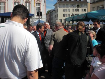 Klausens SERIELLO Foto Klaus Wowereit in Bonn mit Jürgen Nimptsch am 13.7.2009