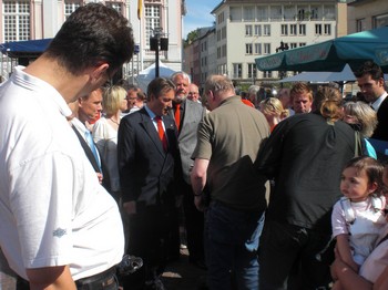 Klausens SERIELLO Foto Klaus Wowereit in Bonn mit Jürgen Nimptsch am 13.7.2009