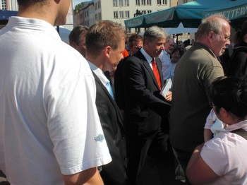 Klausens SERIELLO Foto Klaus Wowereit in Bonn mit Jürgen Nimptsch am 13.7.2009