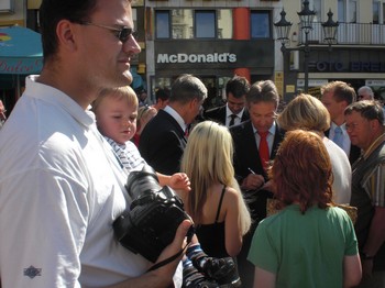 Klausens SERIELLO Foto Klaus Wowereit in Bonn mit Jürgen Nimptsch am 13.7.2009