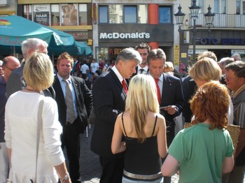 Klausens SERIELLO Foto Klaus Wowereit in Bonn mit Jürgen Nimptsch am 13.7.2009