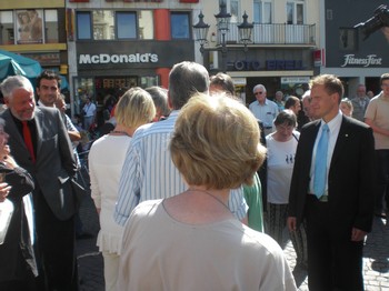 Klausens SERIELLO Foto Klaus Wowereit in Bonn mit Jürgen Nimptsch am 13.7.2009