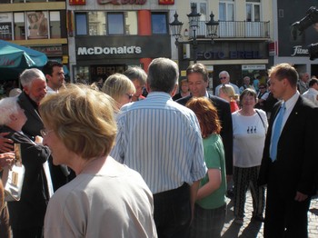 Klausens SERIELLO Foto Klaus Wowereit in Bonn mit Jürgen Nimptsch am 13.7.2009