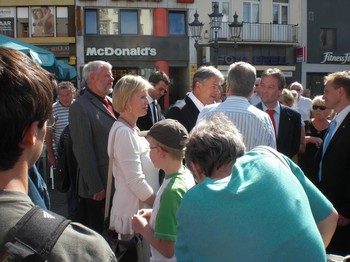 Klausens SERIELLO Foto Klaus Wowereit in Bonn mit Jürgen Nimptsch am 13.7.2009