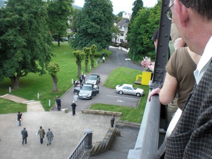 SERIELLO KURT BECK Fotos von Klausens am 19.5.2009 beim Brgerempfang der SPD im Bahnhof Rolandseck in Remagen