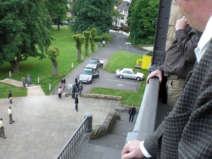 SERIELLO KURT BECK Fotos von Klausens am 19.5.2009 beim Brgerempfang der SPD im Bahnhof Rolandseck in Remagen