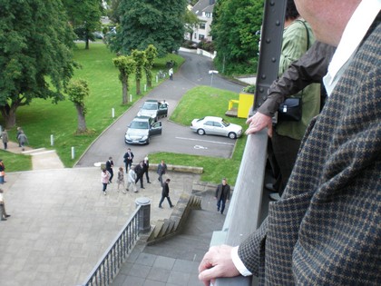 SERIELLO KURT BECK Fotos von Klausens am 19.5.2009 beim Brgerempfang der SPD im Bahnhof Rolandseck in Remagen