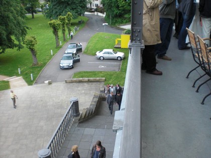 SERIELLO KURT BECK Fotos von Klausens am 19.5.2009 beim Brgerempfang der SPD im Bahnhof Rolandseck in Remagen