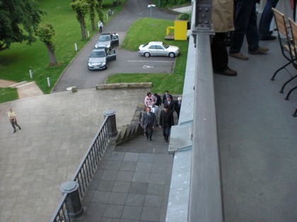 SERIELLO KURT BECK Fotos von Klausens am 19.5.2009 beim Brgerempfang der SPD im Bahnhof Rolandseck in Remagen
