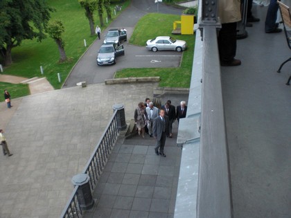 SERIELLO KURT BECK Fotos von Klausens am 19.5.2009 beim Brgerempfang der SPD im Bahnhof Rolandseck in Remagen