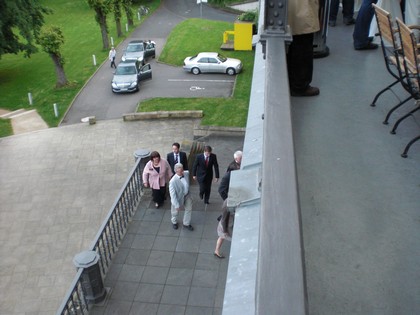 SERIELLO KURT BECK Fotos von Klausens am 19.5.2009 beim Brgerempfang der SPD im Bahnhof Rolandseck in Remagen