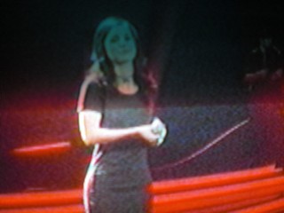 SERIELLO von KLAUSENS zu LENA MEYER-LANDRUT, als sie am 12.3.2010 2 Lieder singt. Insgesamt wird sie 4 x mal singen, in diesem Finale von "Unser Star für Oslo"