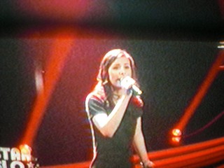 SERIELLO von KLAUSENS zu LENA MEYER-LANDRUT, als sie am 12.3.2010 2 Lieder singt. Insgesamt wird sie 4 x mal singen, in diesem Finale von "Unser Star fr Oslo"