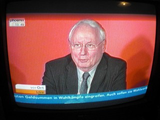 Klausens FOTO von der Abschiedspressekonferenz von Oskar Lafontaine am 23.1.2010, als er seinen Rckzug von der Parteispitze der Linken verkndete